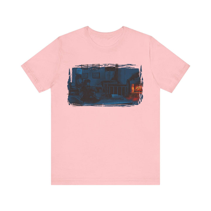 90s Cozy Winter Evening T Shirt | Pink