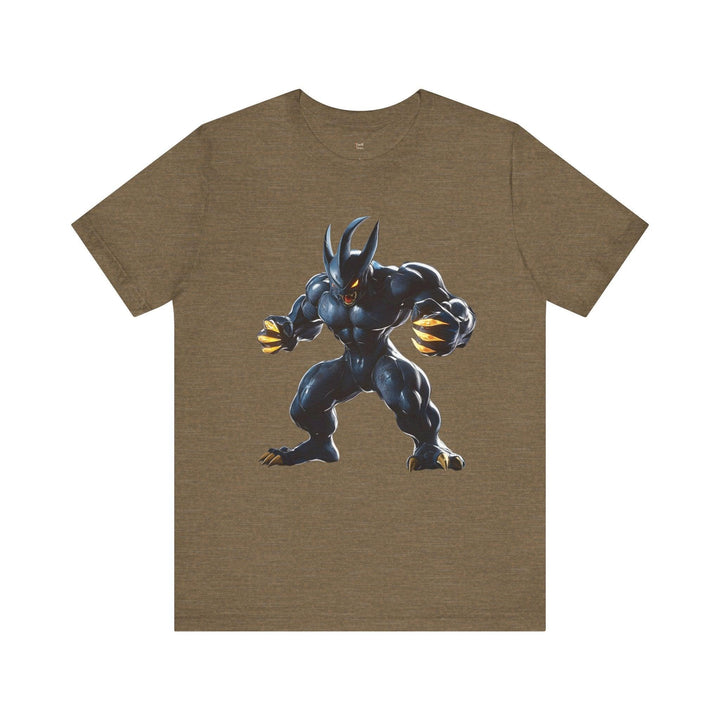 Pokemon Shadow Claw Warrior T Shirt | Heather Olive