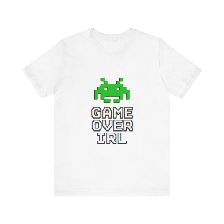 Retro Gaming 8-Bit Space Invaders T-Shirt | White Twill Tees