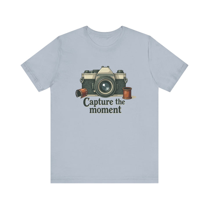 Classic Capture The Moment T Shirt | Light Blue Twill Tees