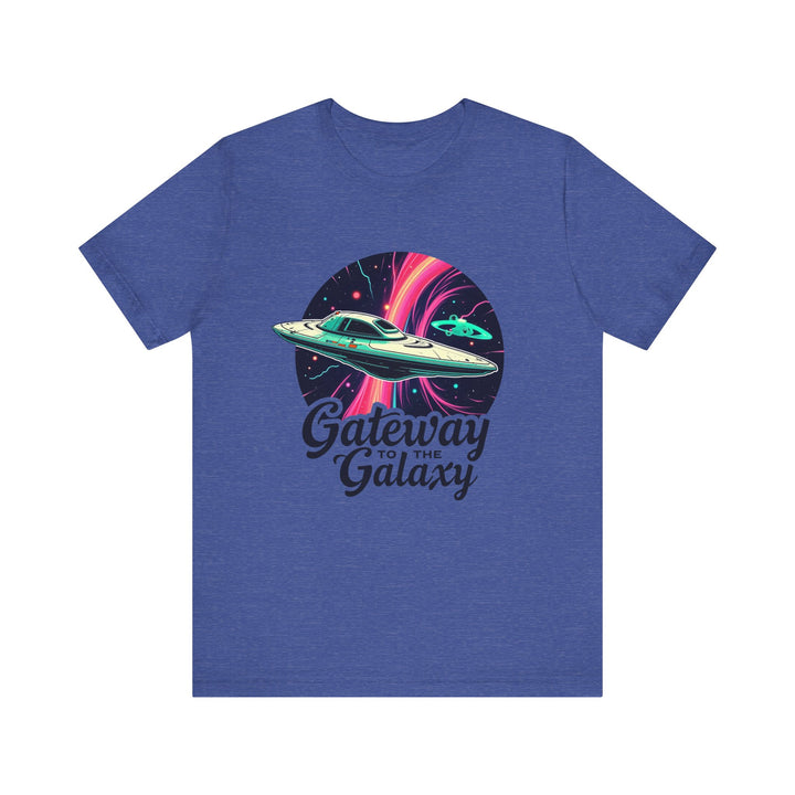 Alien Cosmic Voyage T Shirt | Heather True Royal