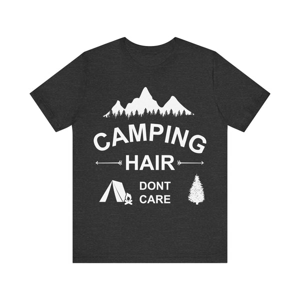 Summer Camp Hair T Shirt | Dark Grey Heather