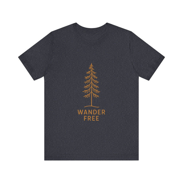 Flower Autumn Pine Wander T-Shirt | Heather Navy Twill Tees