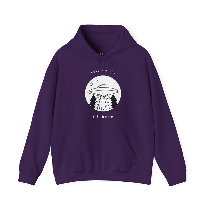 Alien Take Me Out of Here Hoodie | Purple