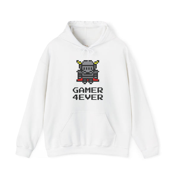 Retro Gaming 8-Bit Knight Hoodie | White