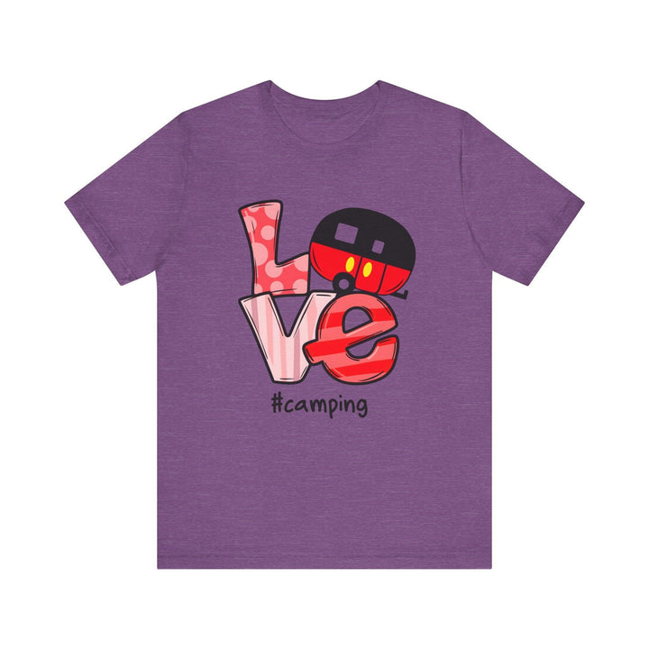 Summer Camp Love T Shirt | Heather Team Purple