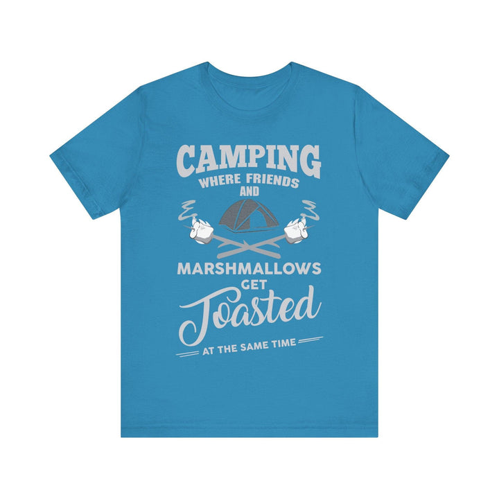 Summer Camp Toasted Marshmallows T Shirt | Aqua