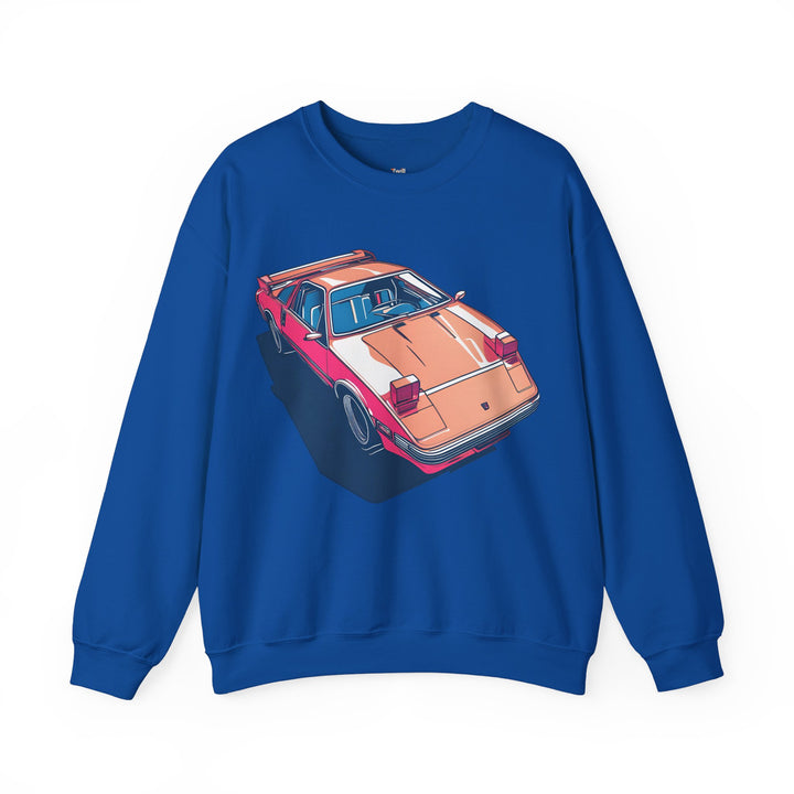 80s Retro Sports Car Sweatshirt | Royal