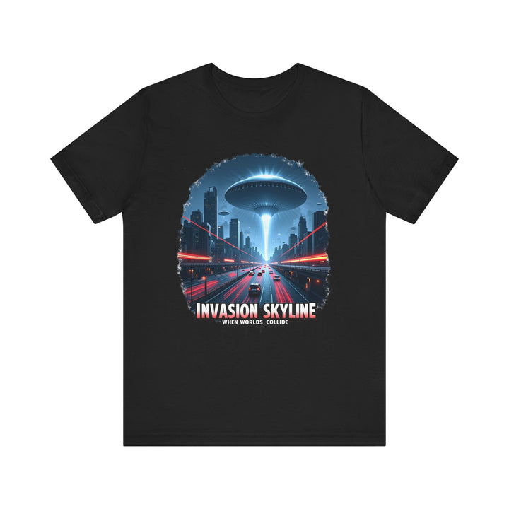 Alien City Invasion T Shirt | Black