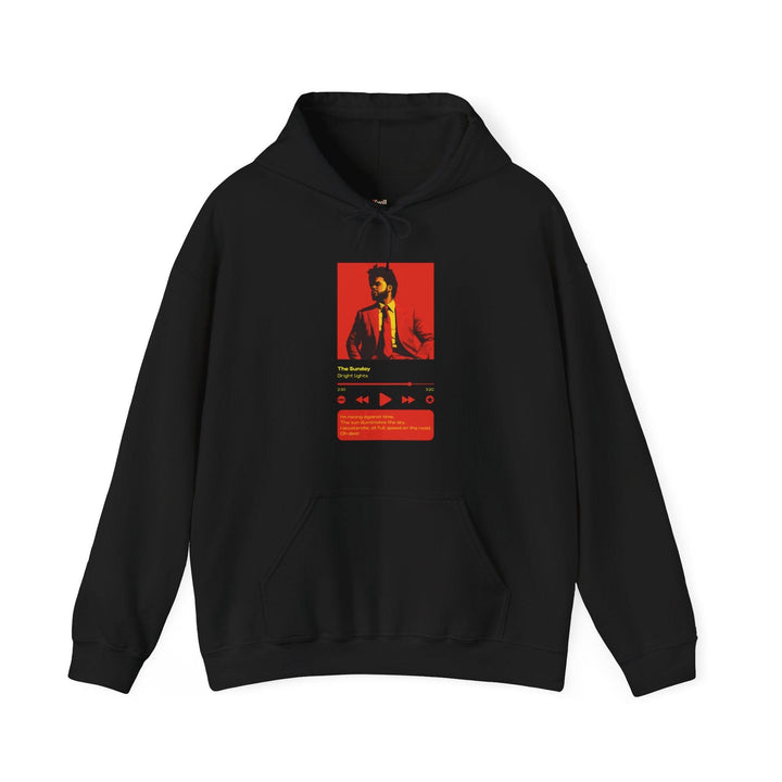 Classic Bright Lights Lyric Hoodie | Black