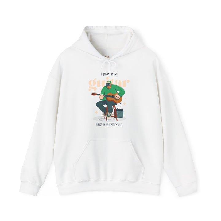 Band Guitar Superstar Hoodie | White