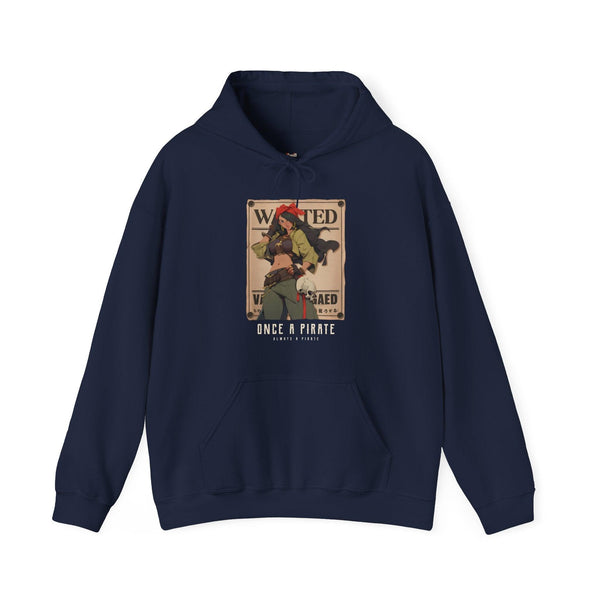 Retro Once a Pirate, Always a Pirate Hoodie | Navy