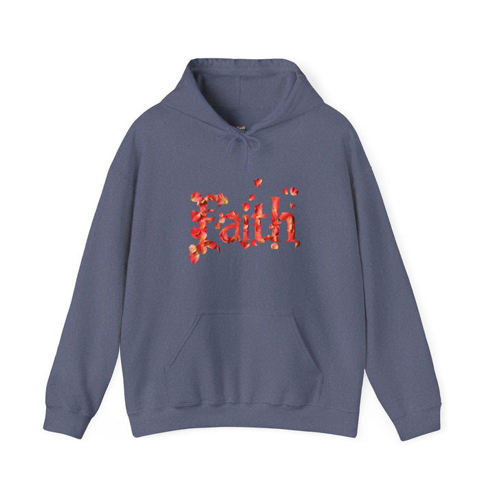 Christian Faith in Bloom Hoodie | Heather Navy