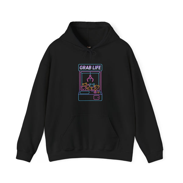 Retro Gaming Neon Claw Machine Hoodie
