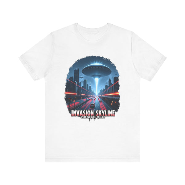 Alien City Invasion T Shirt | White