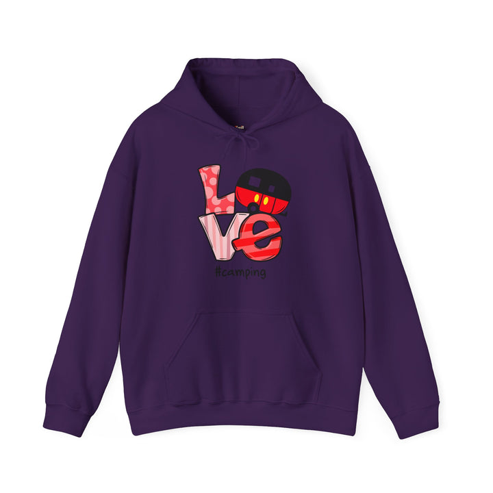 Summer Camp Love Hoodie | Purple Twill Tees