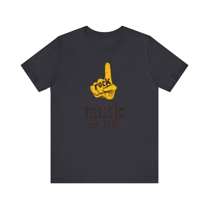 Rock Music Life T Shirt | Dark Grey