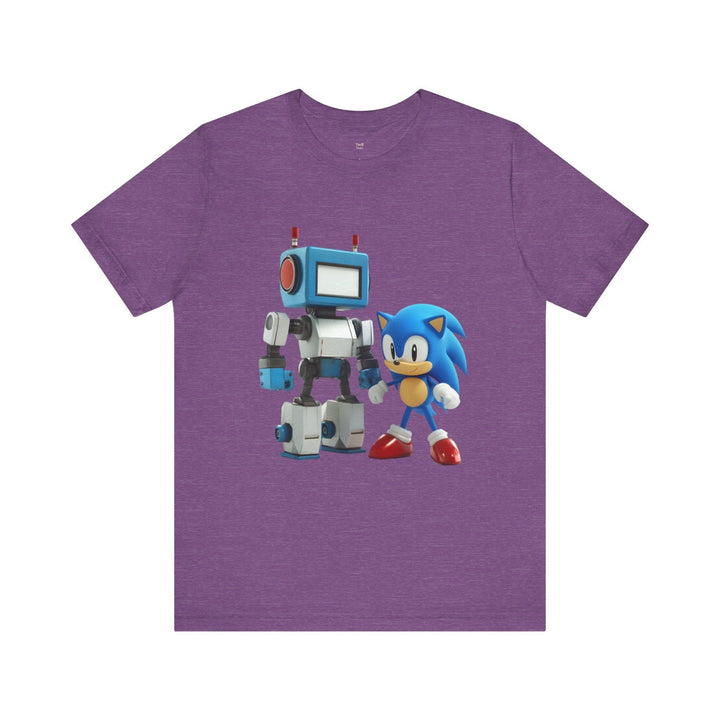 Sonic Techno Pals Adventure T Shirt | Heather Team Purple