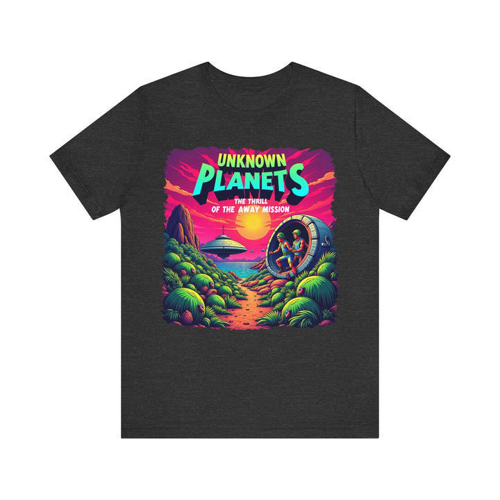 Star Trek Unknown Planets T Shirt | Dark Grey Heather Twill Tees