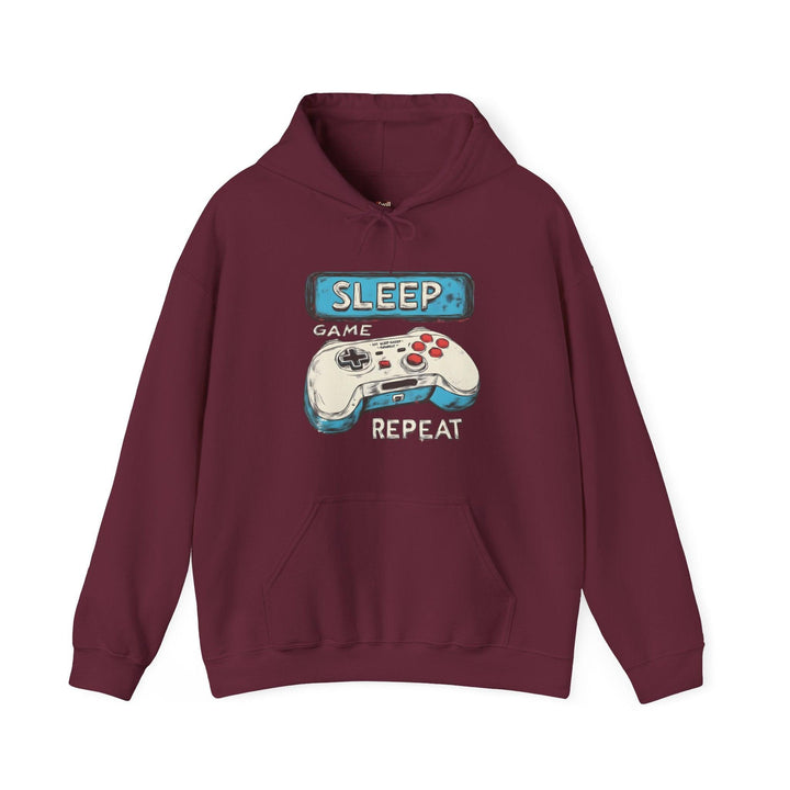 Retro Gaming Repeat Hoodie | Maroon