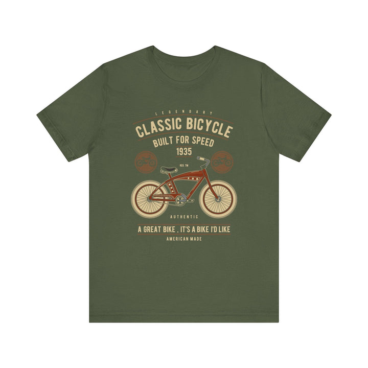 90s Classic Bicycle T Shirt | Military Green