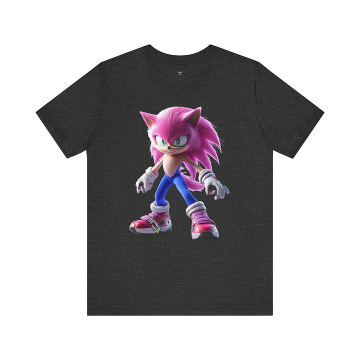 Sonic Pink Speed Queen T Shirt | Dark Grey Heather