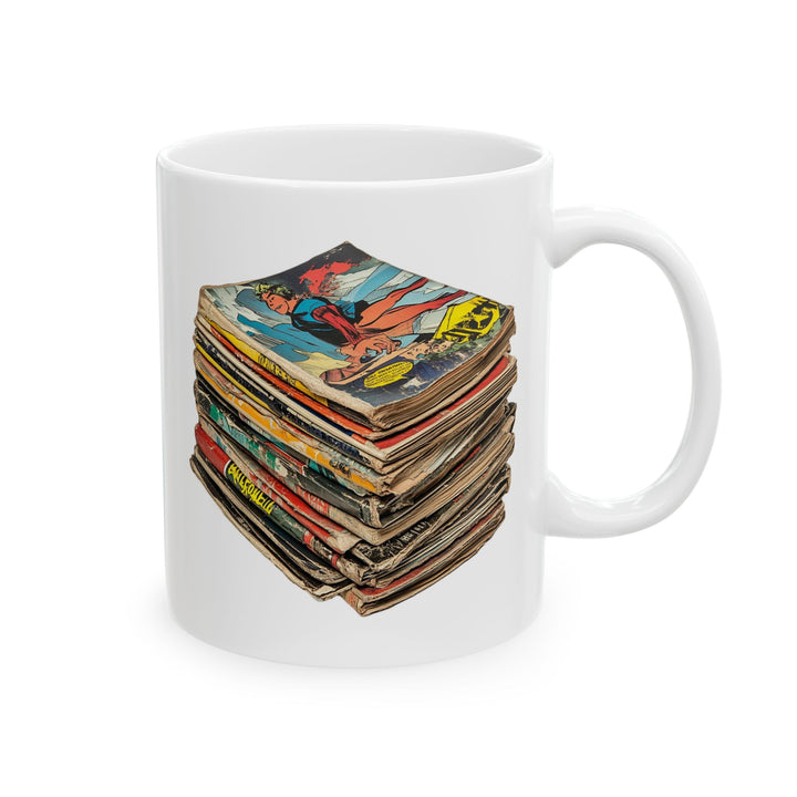 Retro Vintage Comics Stack Mug |