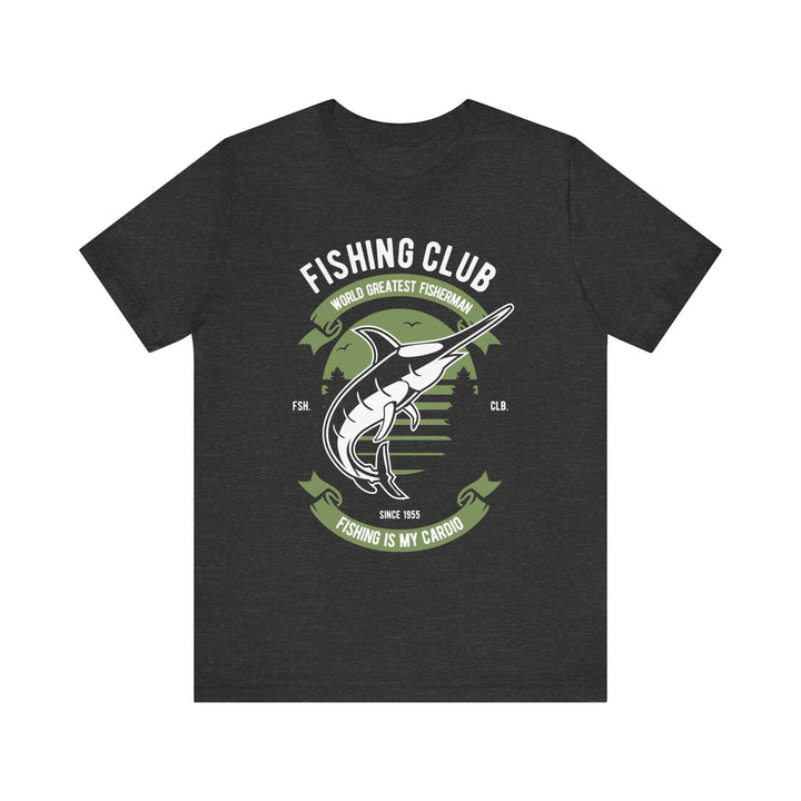 Fishing Club Cardio T Shirt | Dark Grey Heather