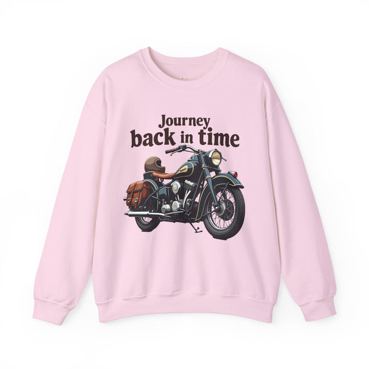 Retro Journey Back In Time Sweatshirt | Light Pink