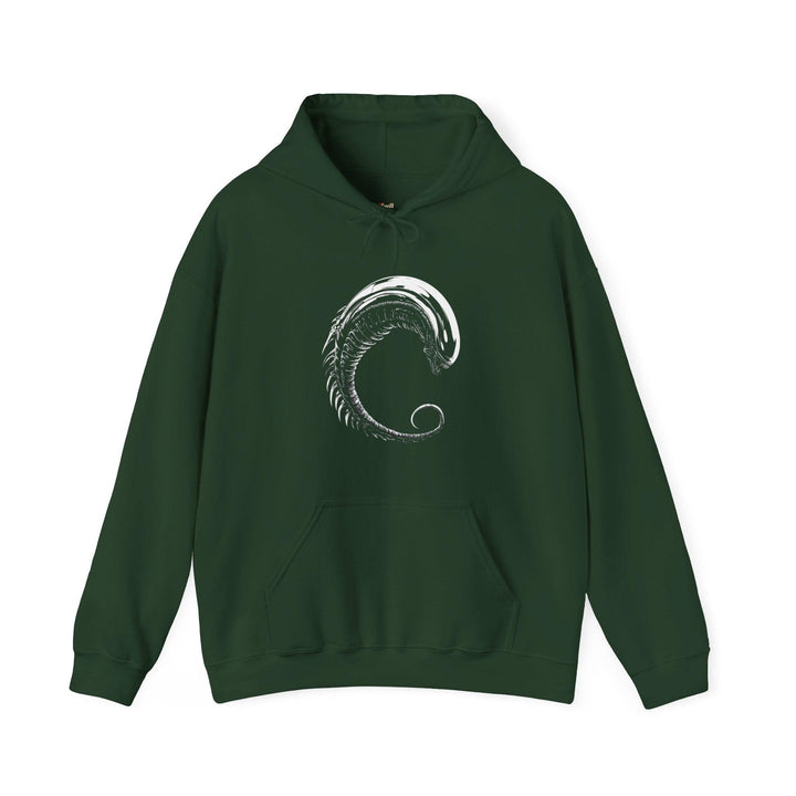 Alien Strike Hoodie | Forest Green