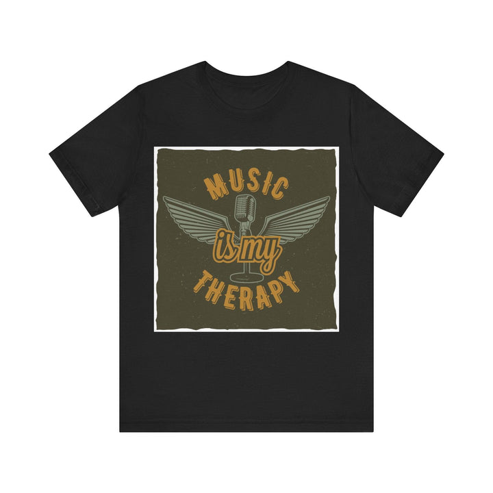 90s Music Therapy T Shirt | Black