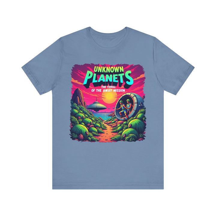 Star Trek Unknown Planets T Shirt | Steel Blue Twill Tees
