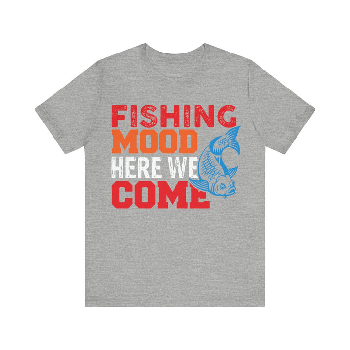 Fishing Mood T Shirt | Athletic Heather