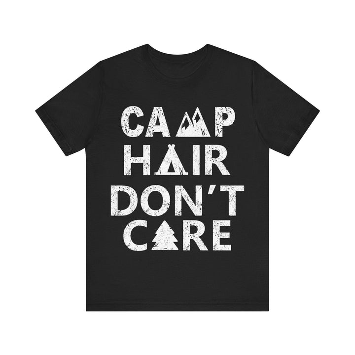 Summer Camp Hair Don't Care T Shirt | Black