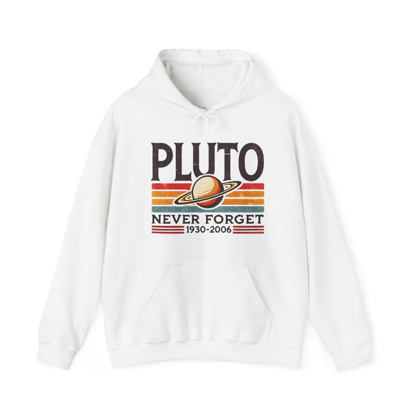 Nasa Pluto Never Forget Hoodie | White