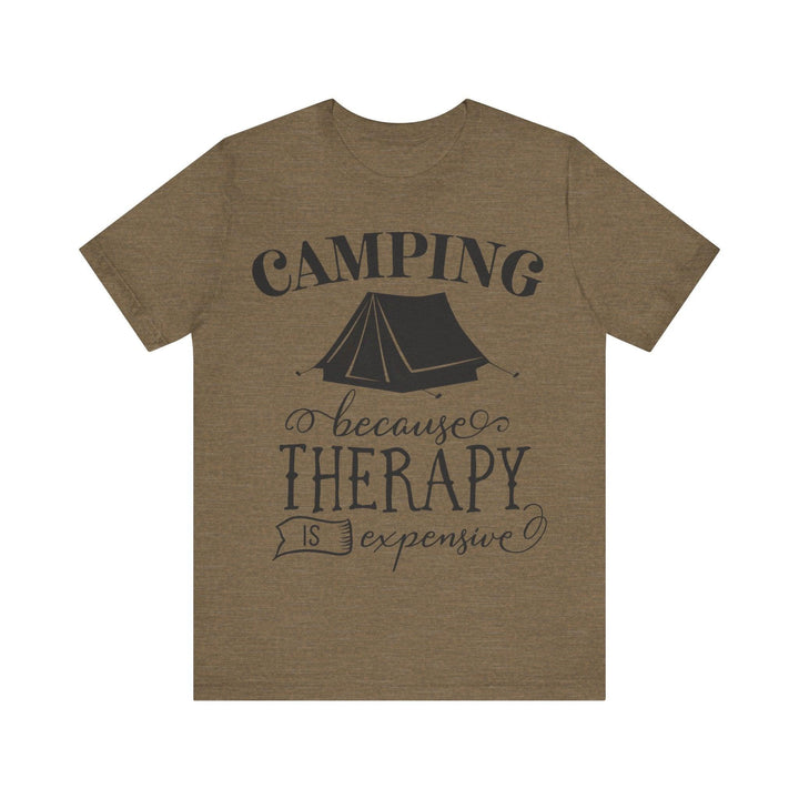 Summer Camp Therapy Costs T Shirt | Heather Olive