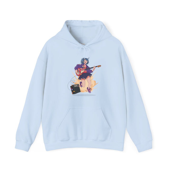 Band Rockstar Anime Hoodie | Light Blue