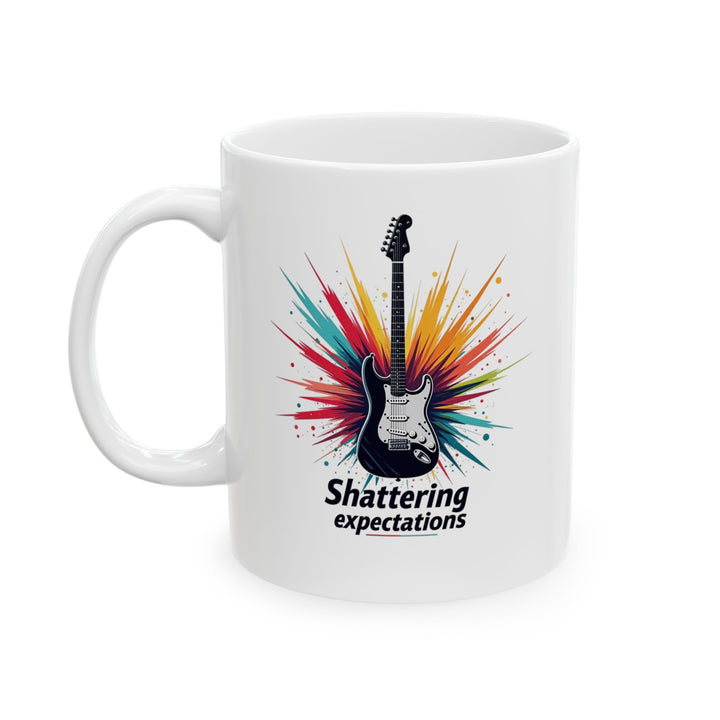 Rock Shattering Expectations Guitar Mug | 11oz