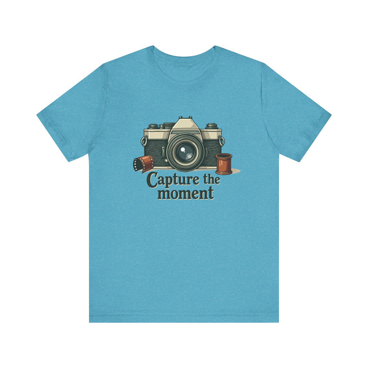 Classic Capture The Moment T Shirt | Heather Aqua Twill Tees