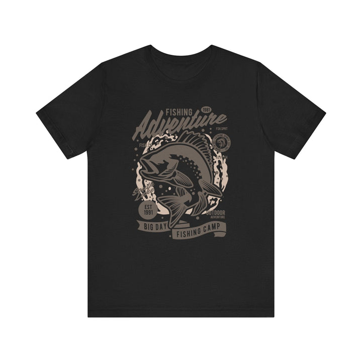 Fishing Adventure T Shirt | Black