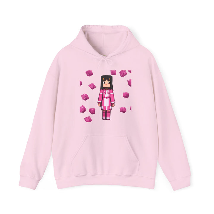 Minecraft Pixel Empress Hoodie | Light Pink