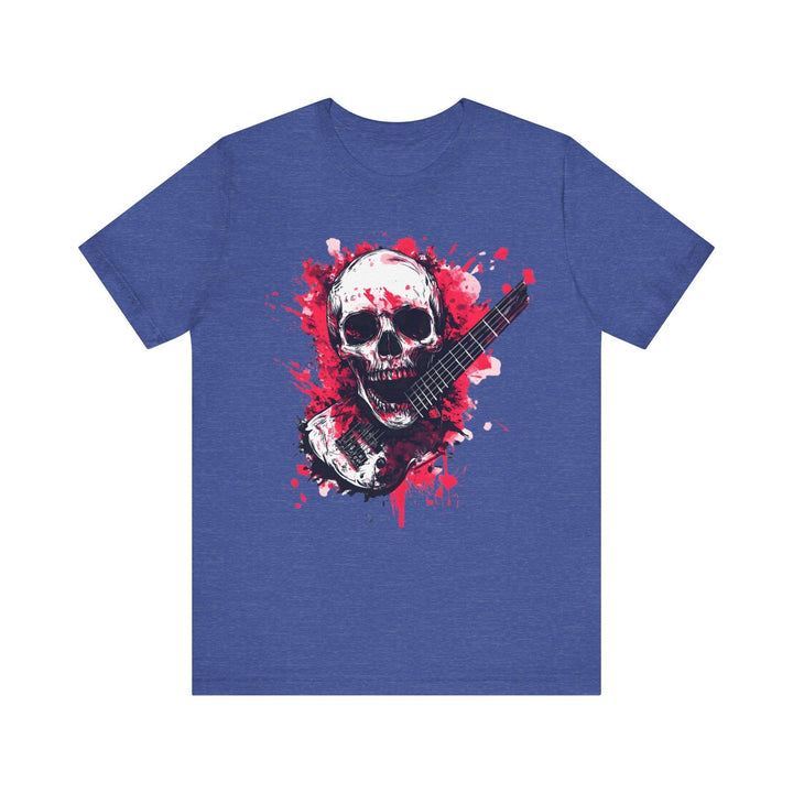 Rock Guitar Reaper Rock T Shirt | Heather True Royal