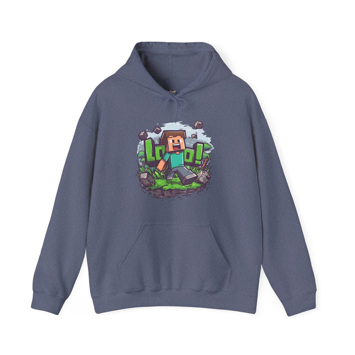 Minecraft Pixel Adventure Hoodie | Heather Navy