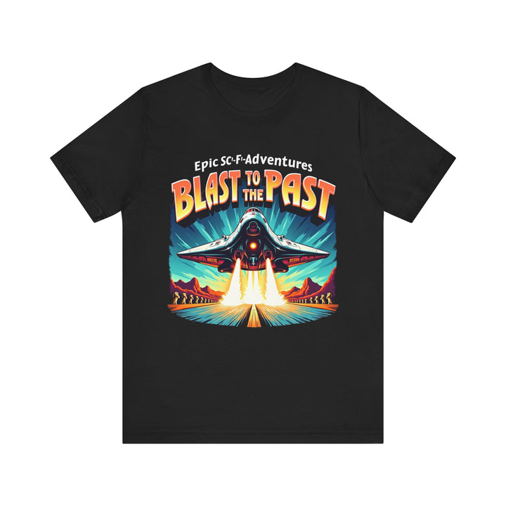 80s Sci-Fi Time Travel T Shirt | Black