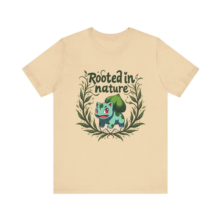 Pokemon Rooted In Nature T Shirt | Soft Cream Twill Tees