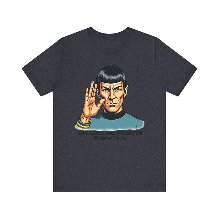 Star Trek Vulcan Salute T Shirt | Heather Navy