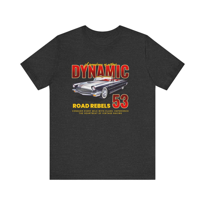 80s Dynamic Road Rebels 53 T Shirt | Dark Grey Heather