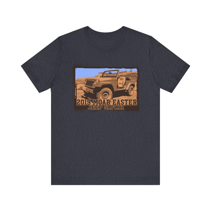 80s Moab Easter Jeep Safari T Shirt | Heather Navy