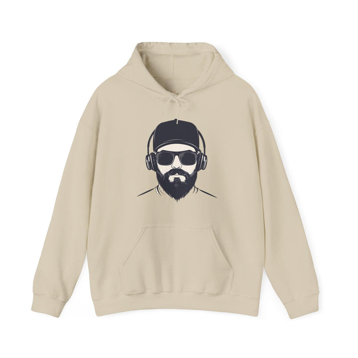 Rapper Bearded Beats Hoodie | Sand