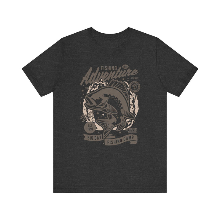 Fishing Adventure T Shirt | Dark Grey Heather